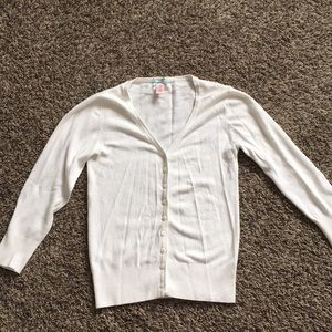 White cardigan size S